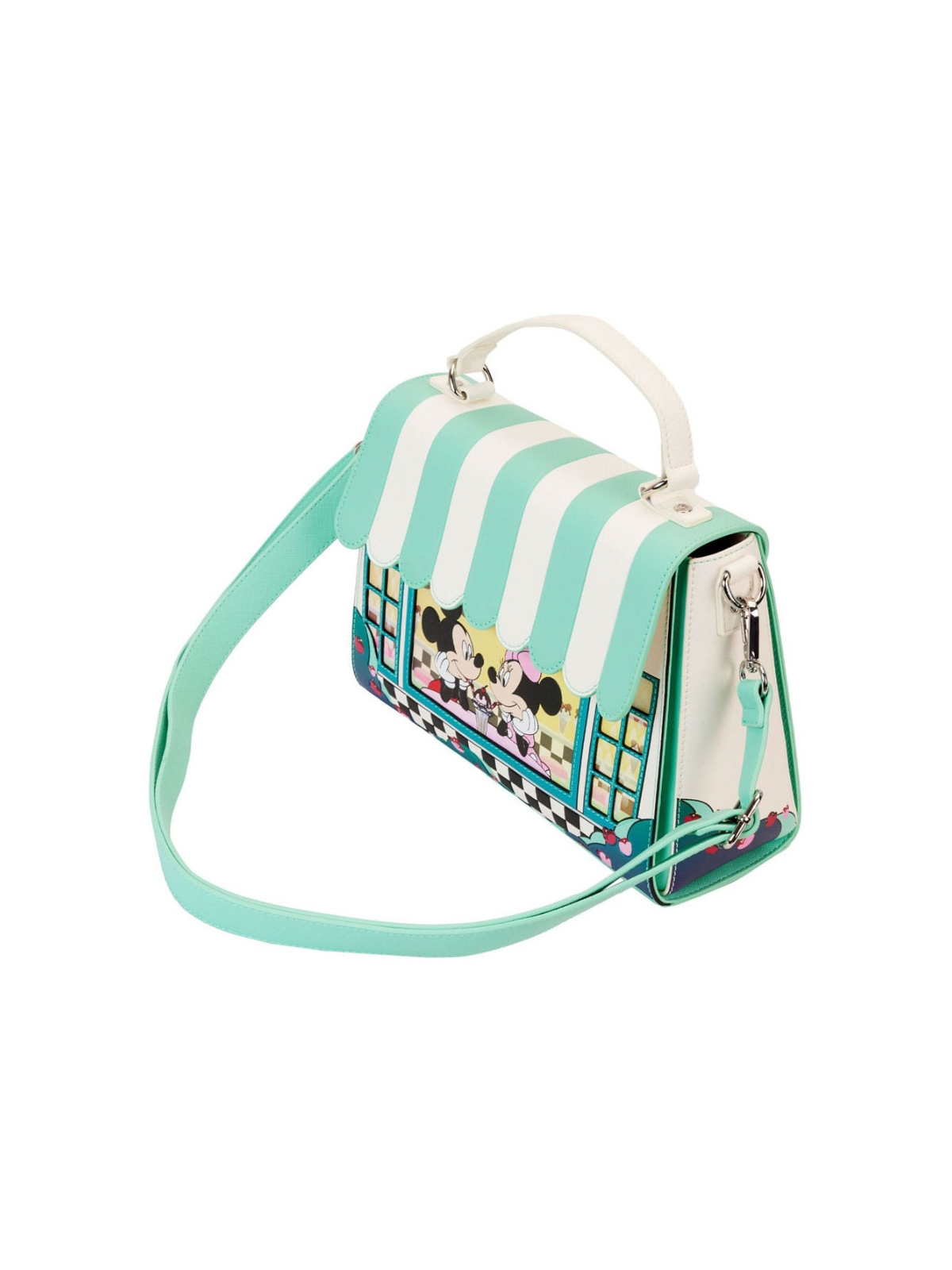 Sac Bandoulière Date Night Diner Minnie & Mickey LOUNGEFLY