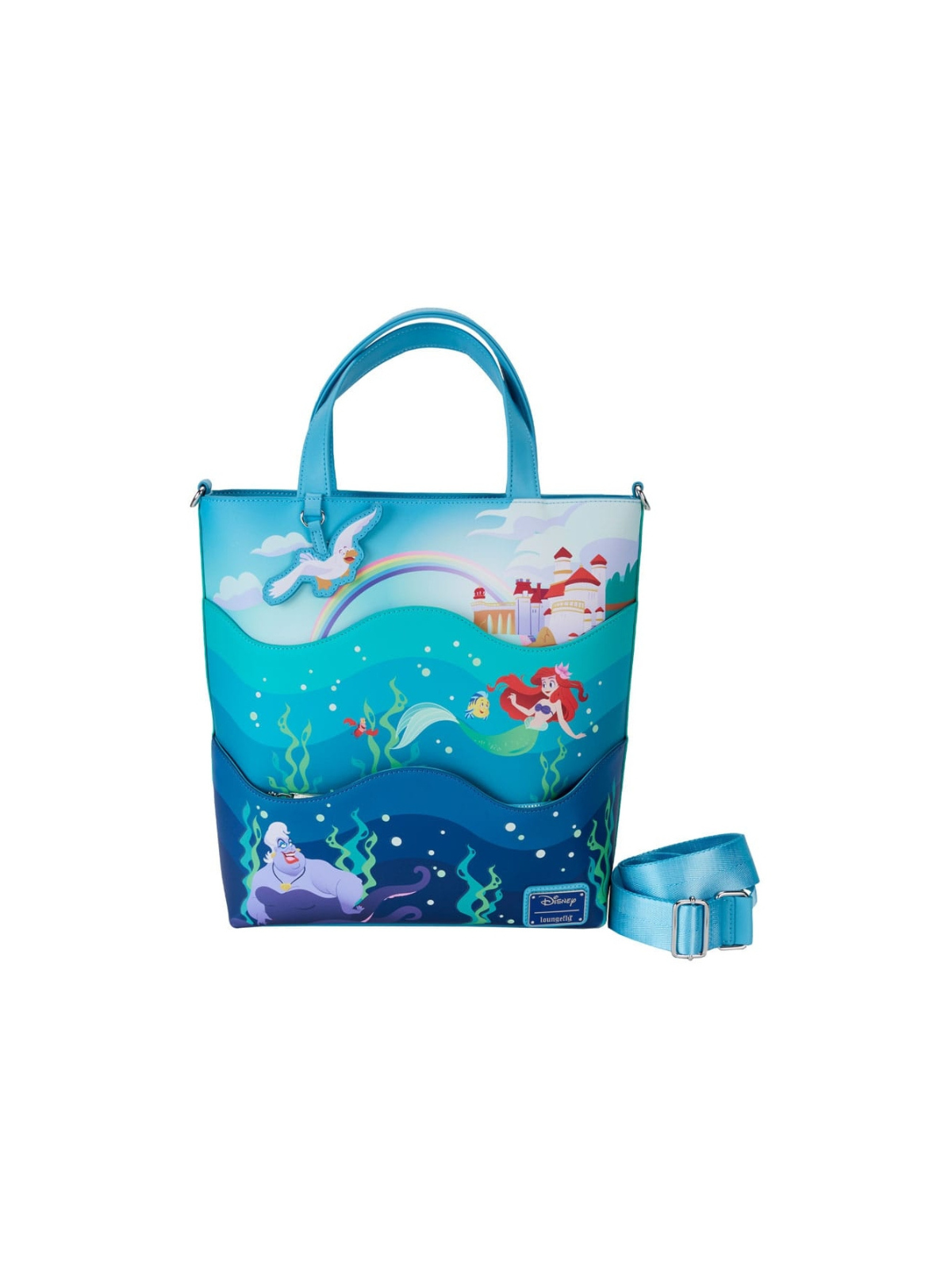 Sac en bandoulière Life is the bubbles La petite sirène LOUGEFLY
