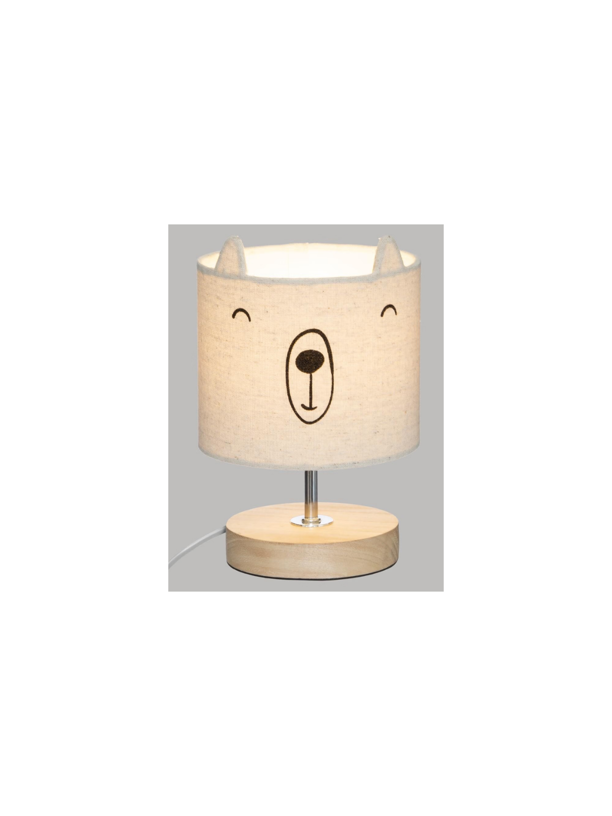 Lampe ourson enfant Toxey Beige 21 cm Atmosphera