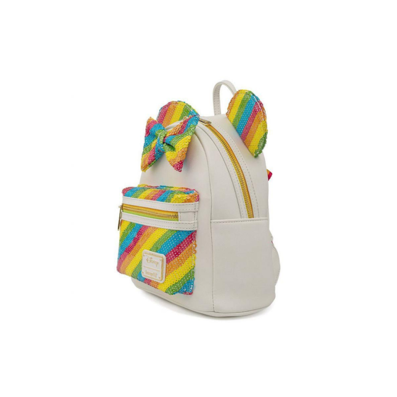 Sac a dos Sequin Rainbow Minnie LOUNGEFLY