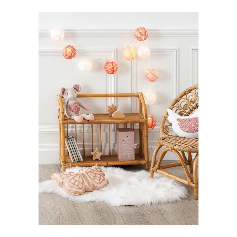 Bibliothèque enfant rotin 50 cm Atmosphera