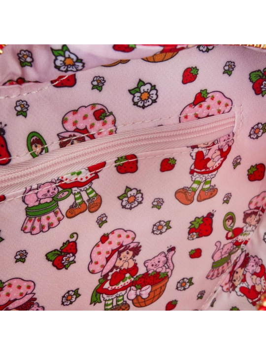 Sac Bandoulière Denim Charlotte aux Fraises Loungefly