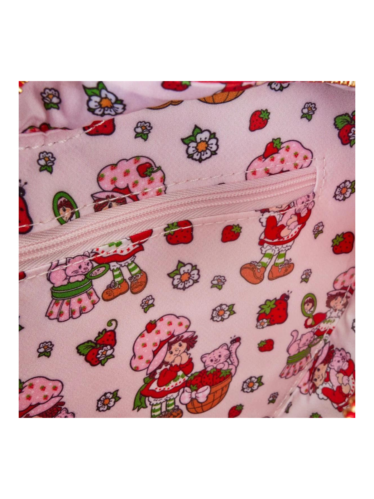 Sac Bandoulière Denim Charlotte aux Fraises Loungefly