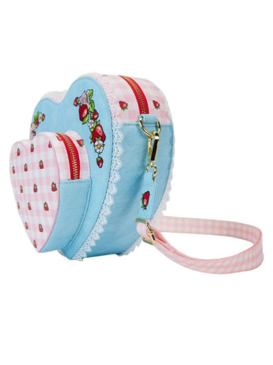 Sac Bandoulière Denim Charlotte aux Fraises Loungefly