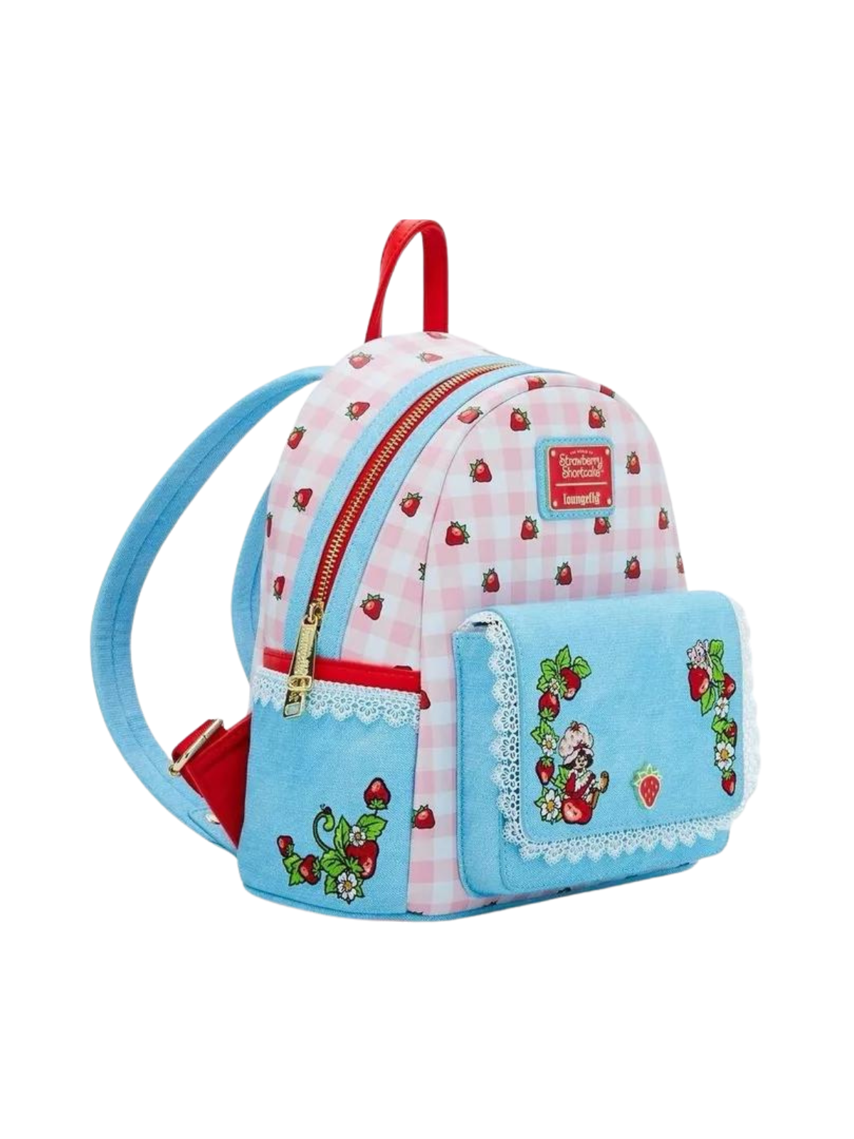 Sac à dos Denim Charlotte aux Fraises Loungefly