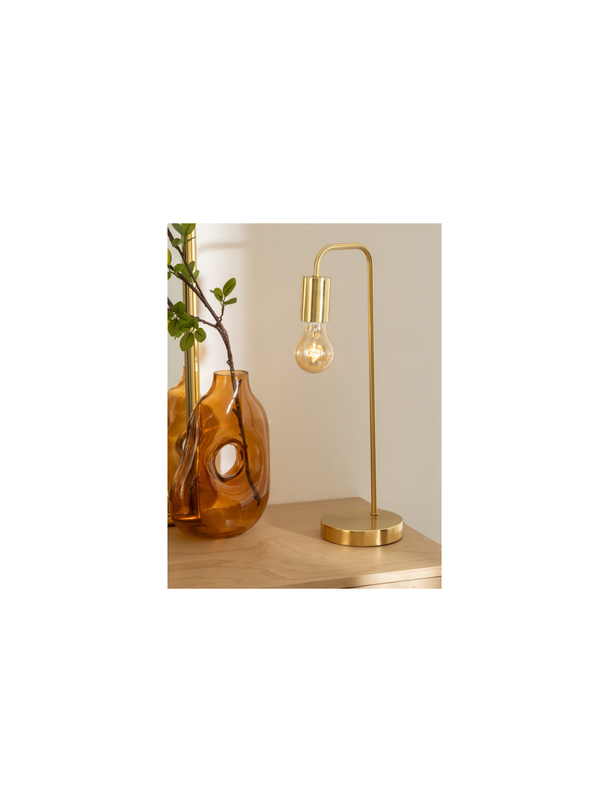 Lampe métal doré Keli 45 cm Atmosphera