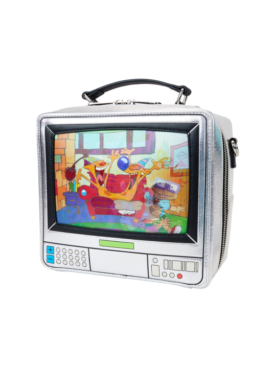 Sac en bandoulière Rétro TV Les Razmockets LOUNGEFLY