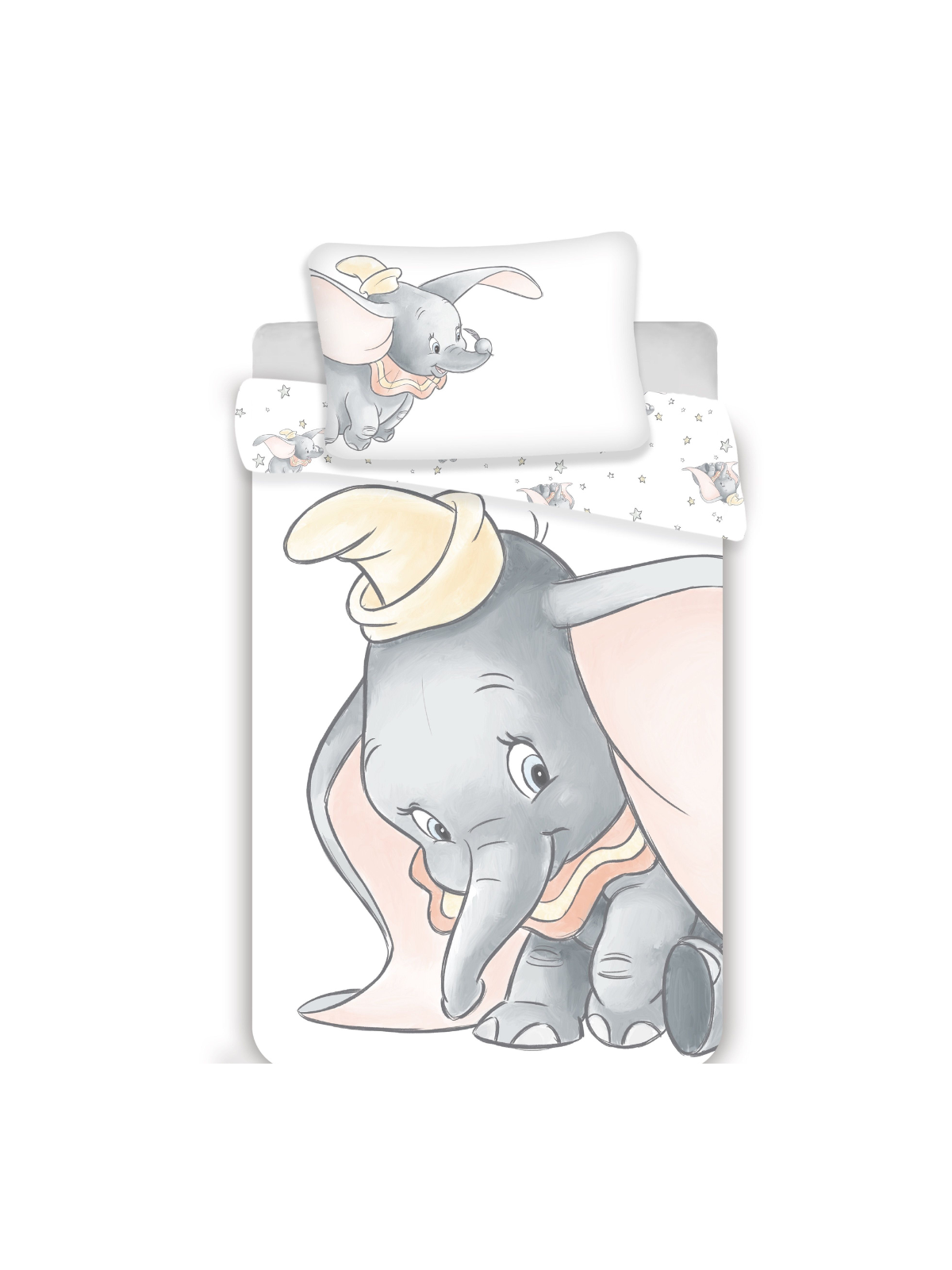 Housse de lit Dumbo Baby Grey 100×135cm