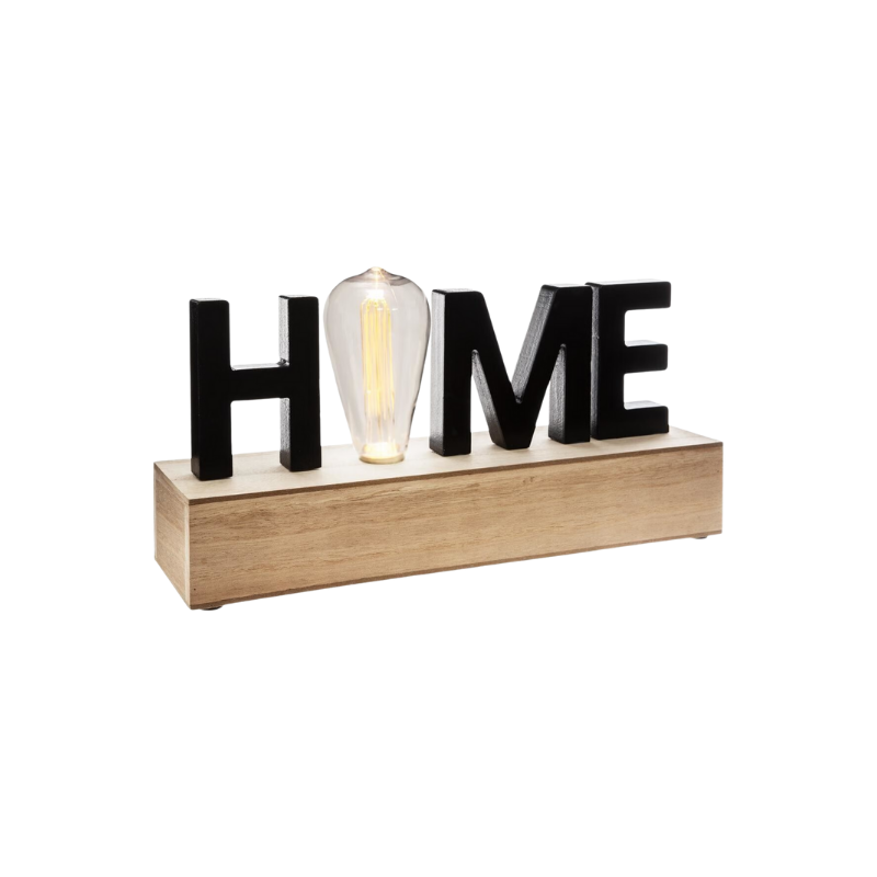 Mot à poser LED Home Atmosphera noir 16x34 cm