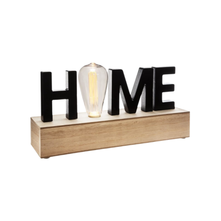 Mot à poser LED Home Atmosphera noir 16x34 cm