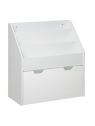 Bibliothèque enfant à roulettes 70 cm Blanc Atmosphera