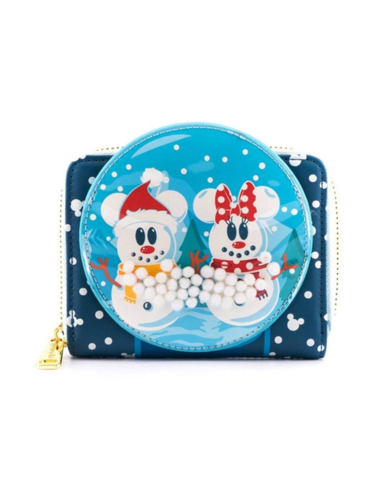 Porte-monnaie Snowman Snowglobe Minnie & Mickey LOUNGEFLY