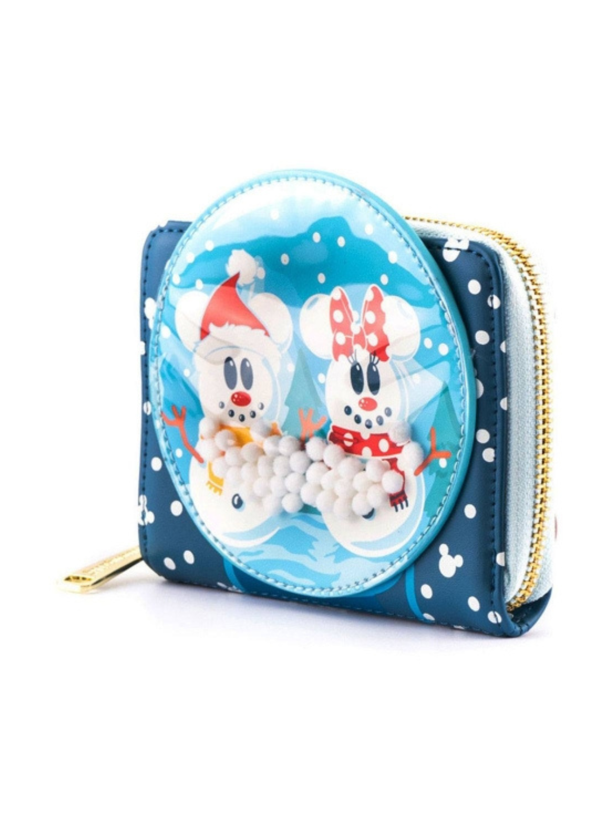 Porte-monnaie Snowman Snowglobe Minnie & Mickey LOUNGEFLY