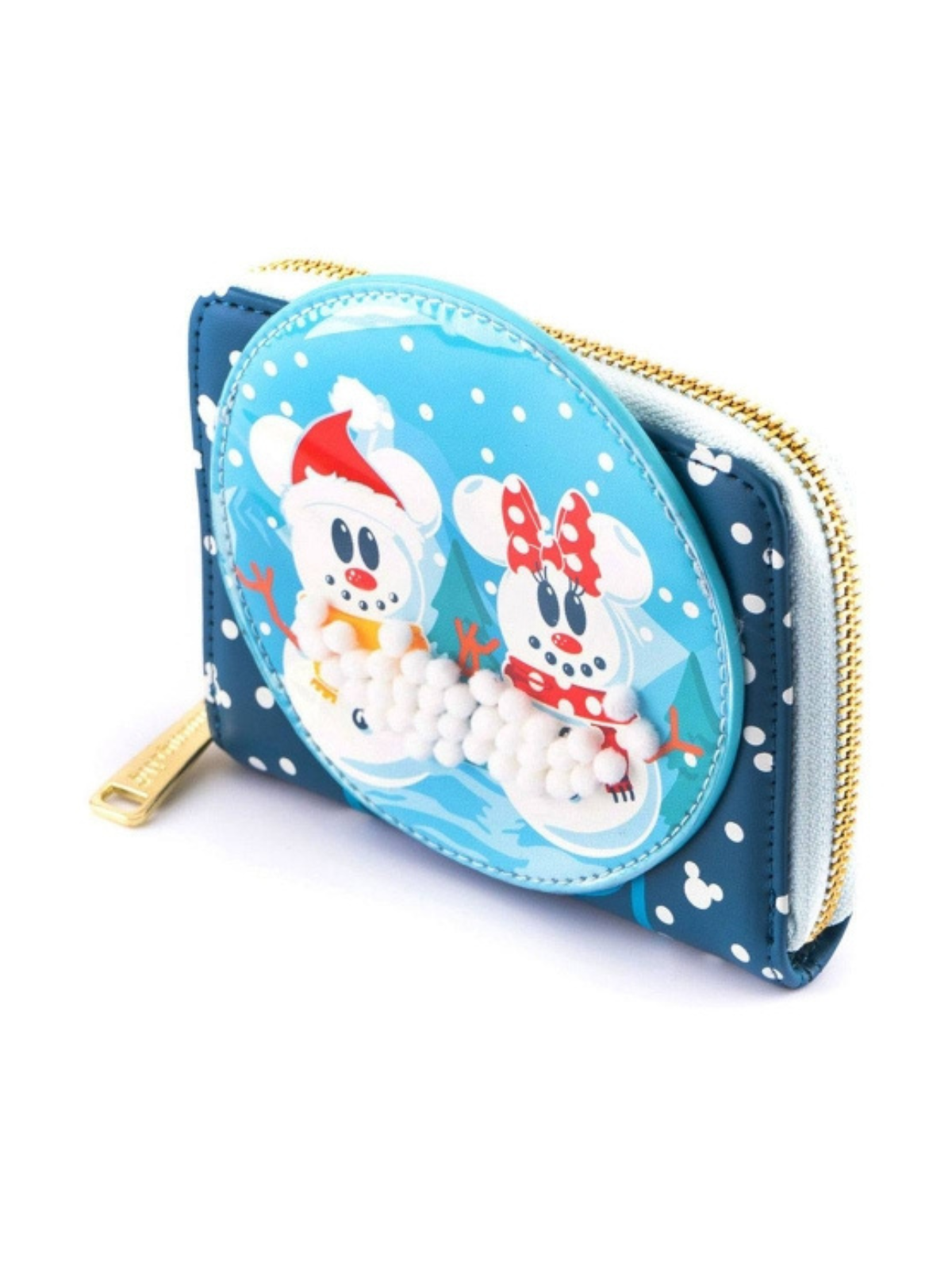 Porte-monnaie Snowman Snowglobe Minnie & Mickey LOUNGEFLY