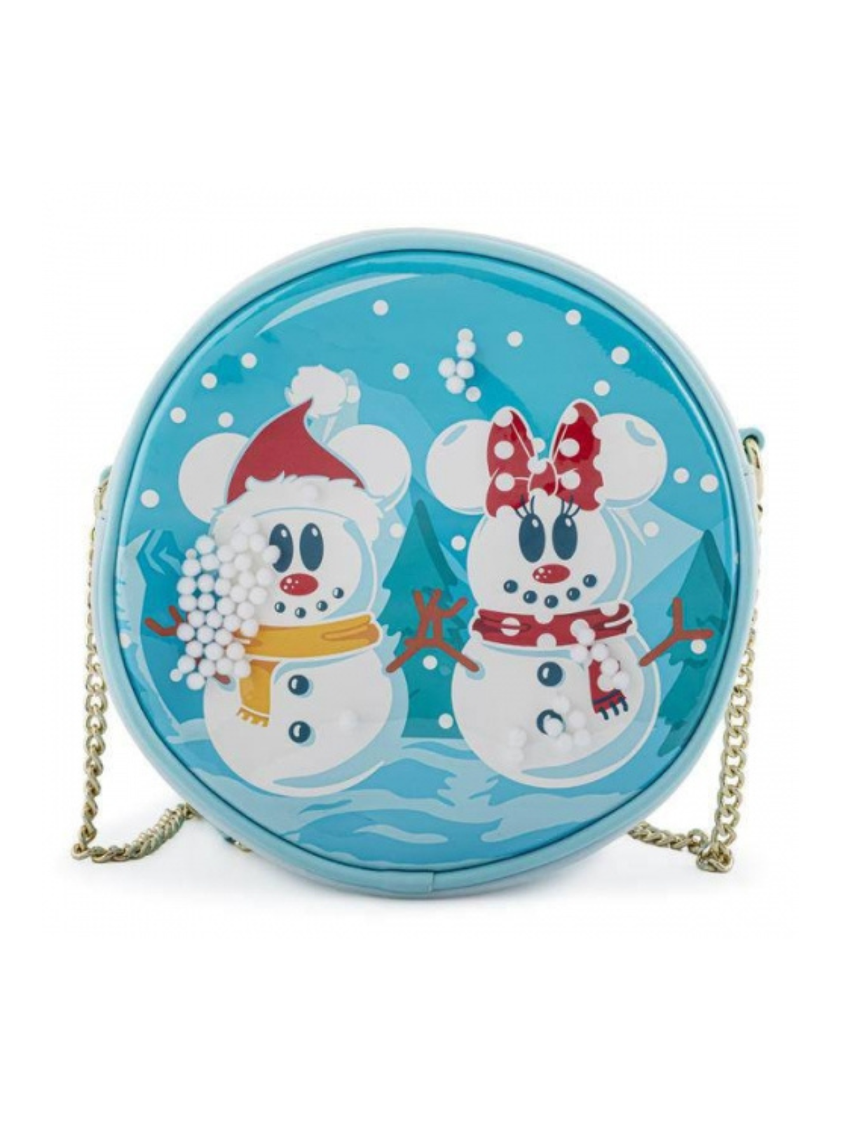 Sac bandoulière Snowman Snowglobe Mickey & Minnie LOUNGEFLY