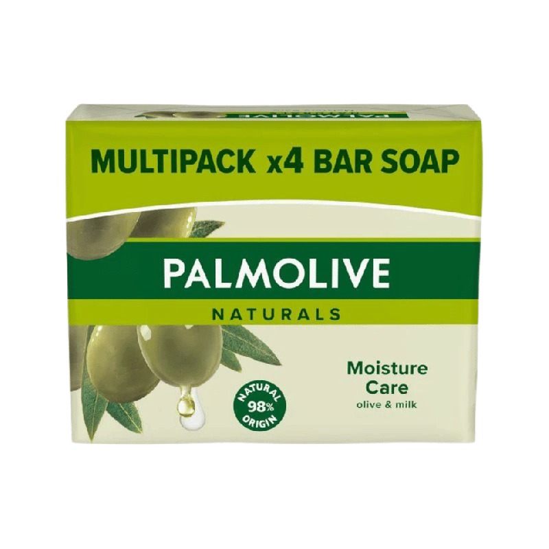 Palmolive savon naturel son hydratant à l'huile d'olive 4x90g