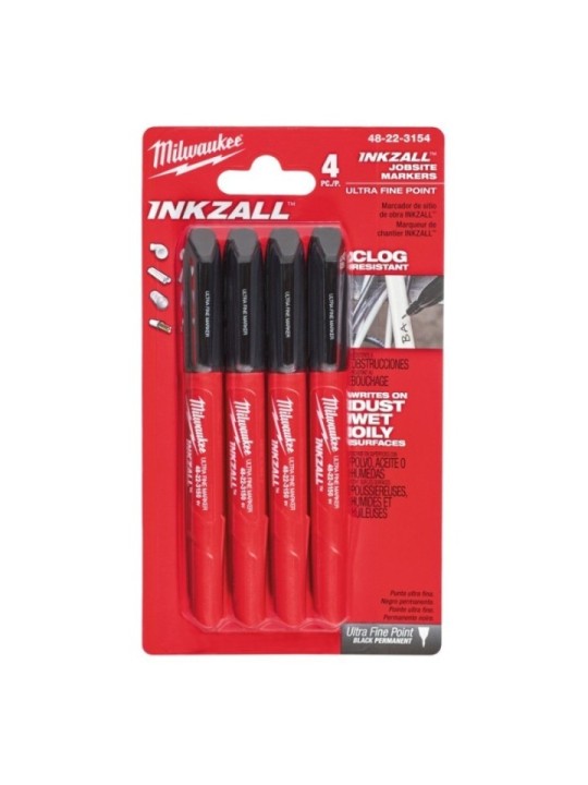 Marqueur noir x4 - MILWAUKEE 48223154