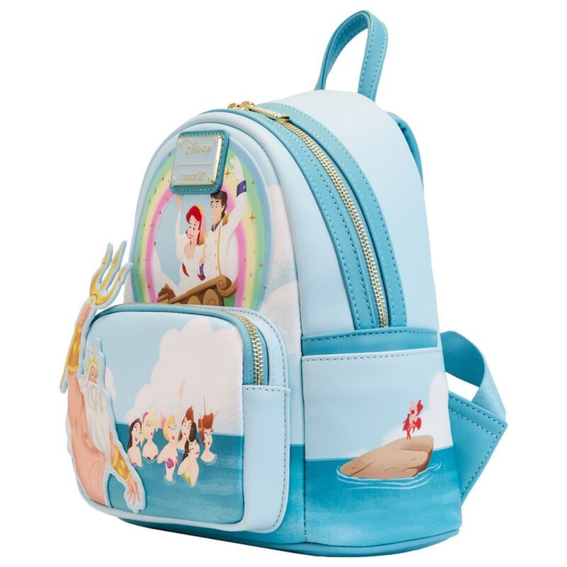 Sac à dos tritons la petite sirene disney LOUNGEFLY