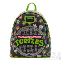 Sac à dos sewer cap tortues ninja LOUNGEFLY