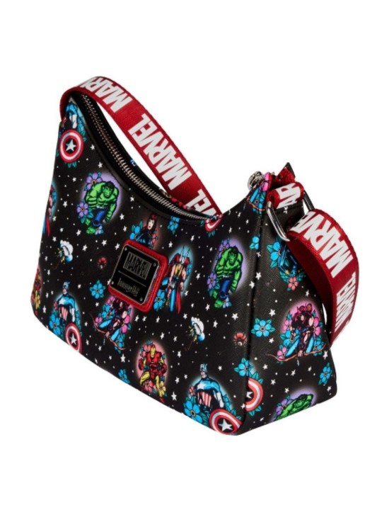 Sac bandoulière tattoo Avengers LOUNGEFLY