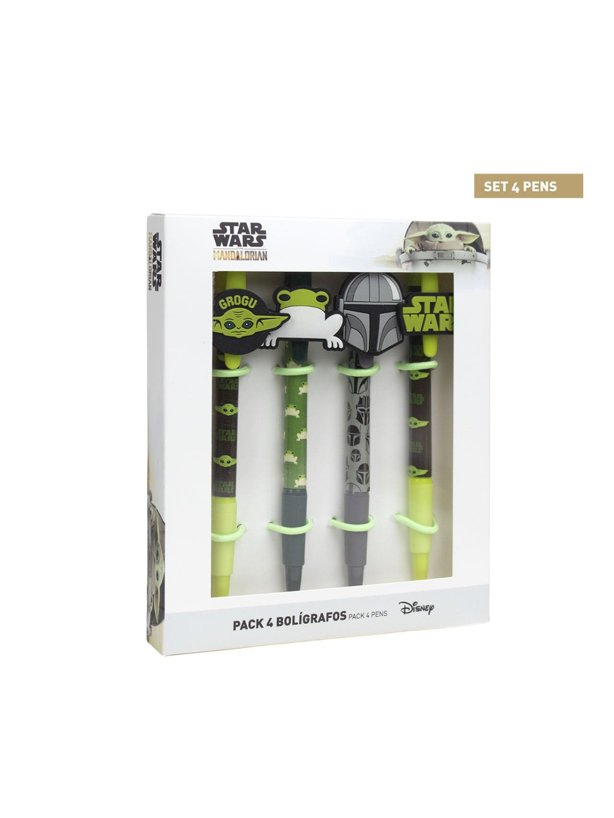 Lot de 4 Stylos Grogu The Mandalorian