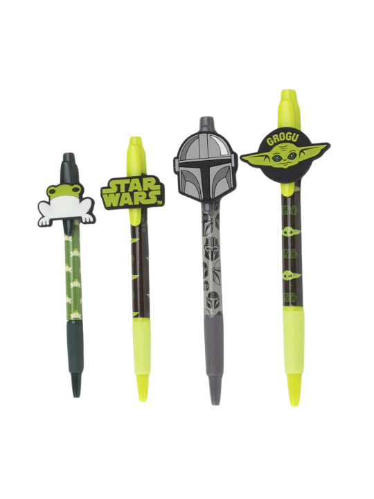 Lot de 4 Stylos Grogu The Mandalorian