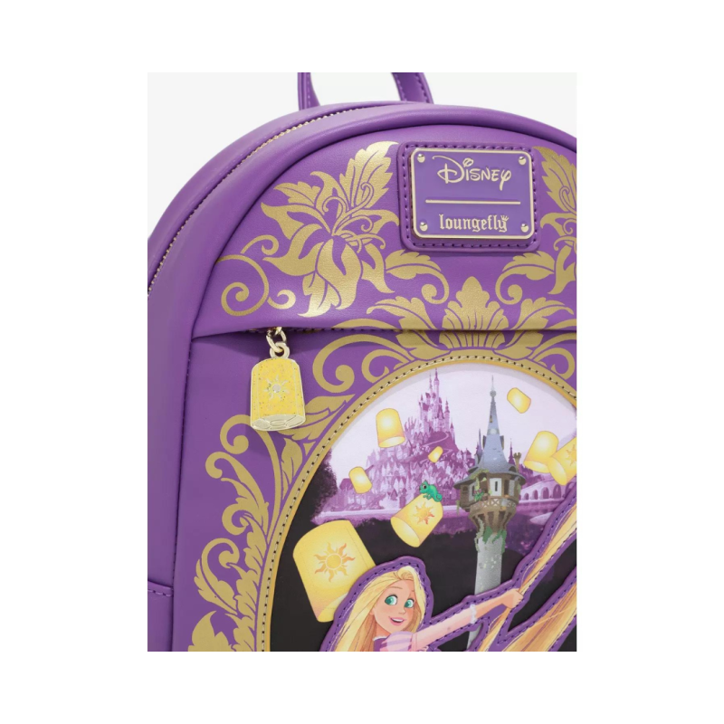 Sac à dos Purple and gold lantern Raiponce LOUNGEFLY
