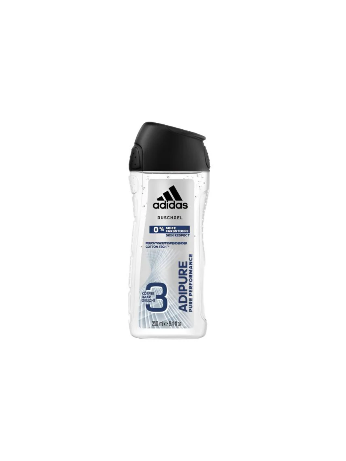 Gel douche AdiPure 3en1 Adidas 250 ml