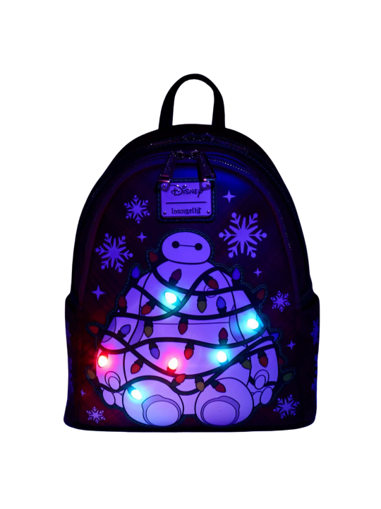 Sac à dos Baymax Holiday Plaid Light-Up Loungefly