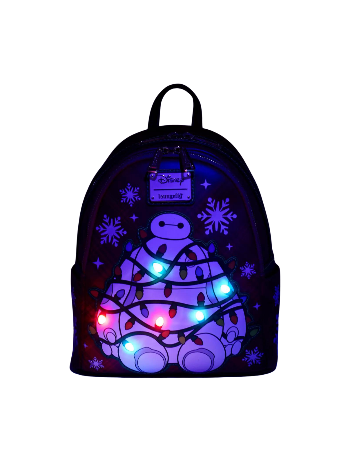 Sac à dos Baymax Holiday Plaid Light-Up Loungefly