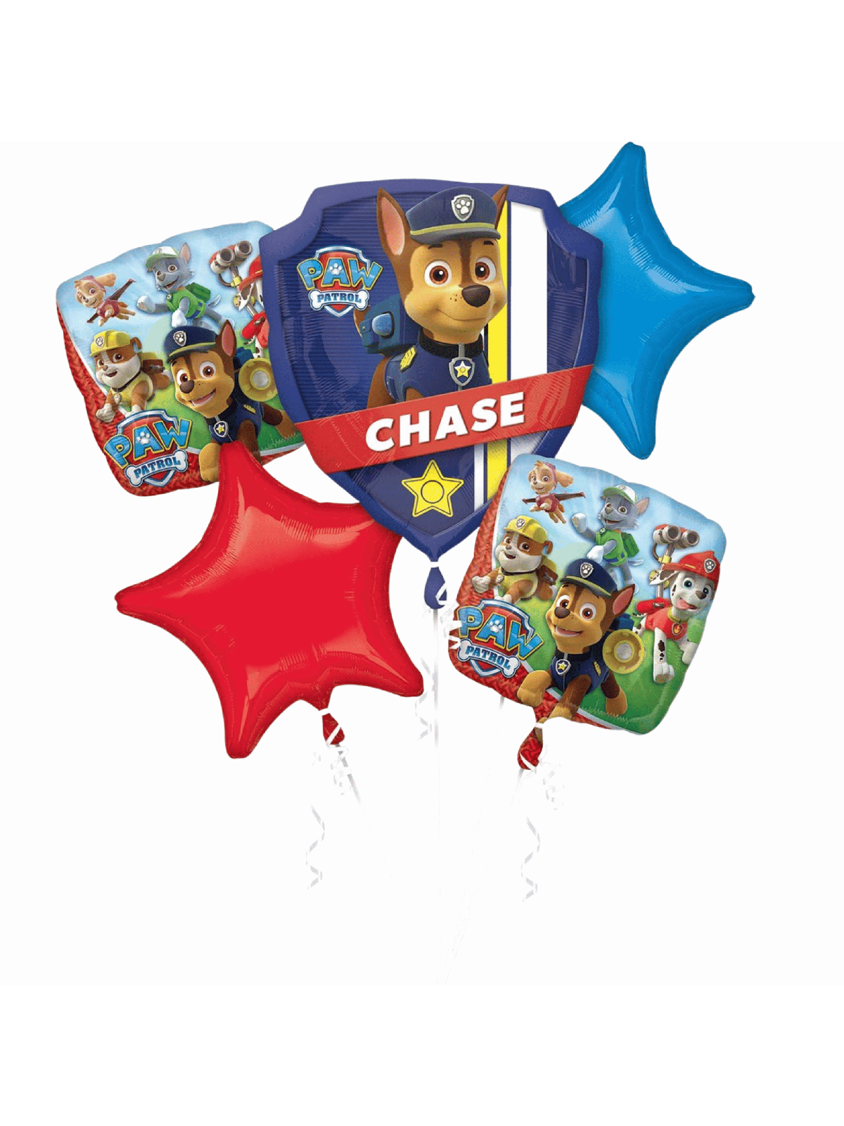 Bouquet ballons Paw Patrol Amscan 5 pièces