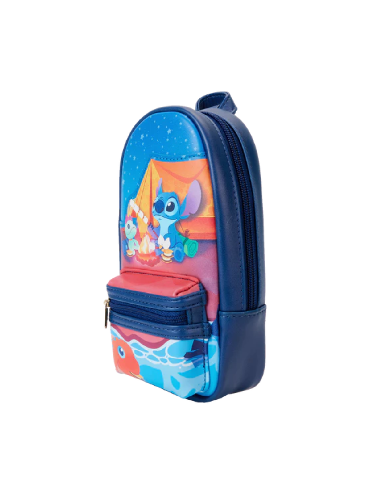 Mini sac à dos plumier Camping cuties Lilo & Stitch LOUNGEFLY