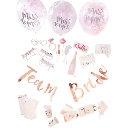 Set décoration Team Bride 8 pièces