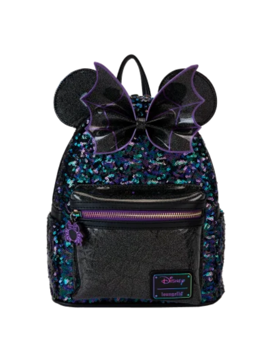 Sac à dos Minnie Mouse Spiderweb sequins LOUNGEFLY