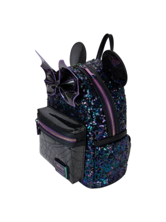 Sac à dos Minnie Mouse Spiderweb sequins LOUNGEFLY