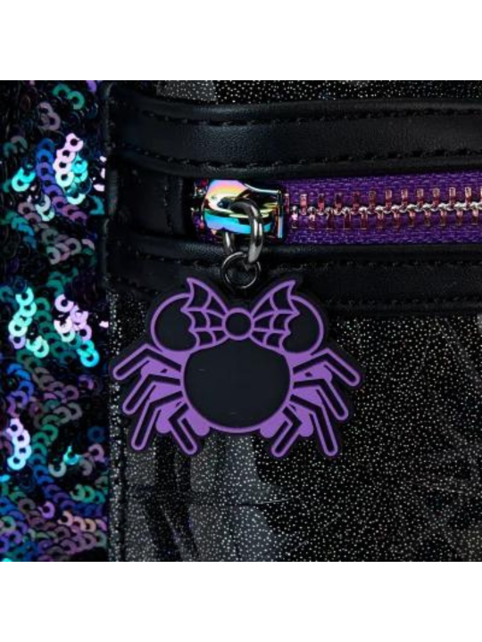 Sac à dos Minnie Mouse Spiderweb sequins LOUNGEFLY