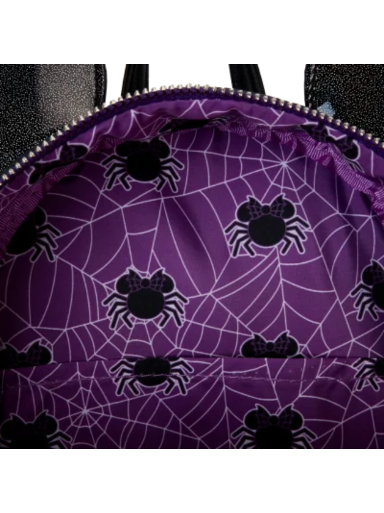 Sac à dos Minnie Mouse Spiderweb sequins LOUNGEFLY