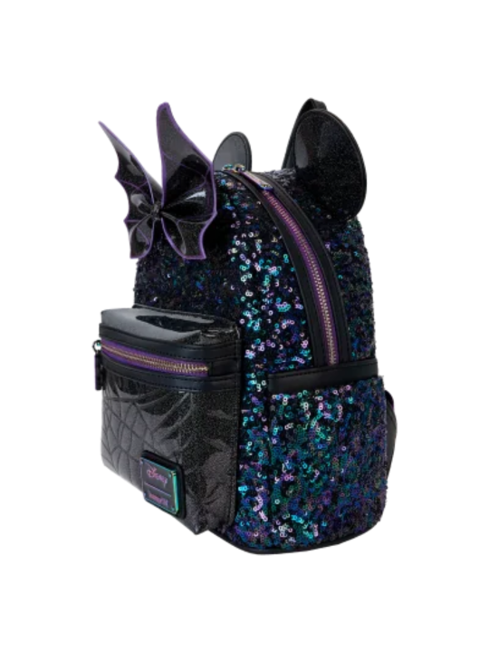 Sac à dos Minnie Mouse Spiderweb sequins LOUNGEFLY