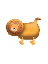 Ballon aluminium Lion Amscan 9909717 59x96 cm