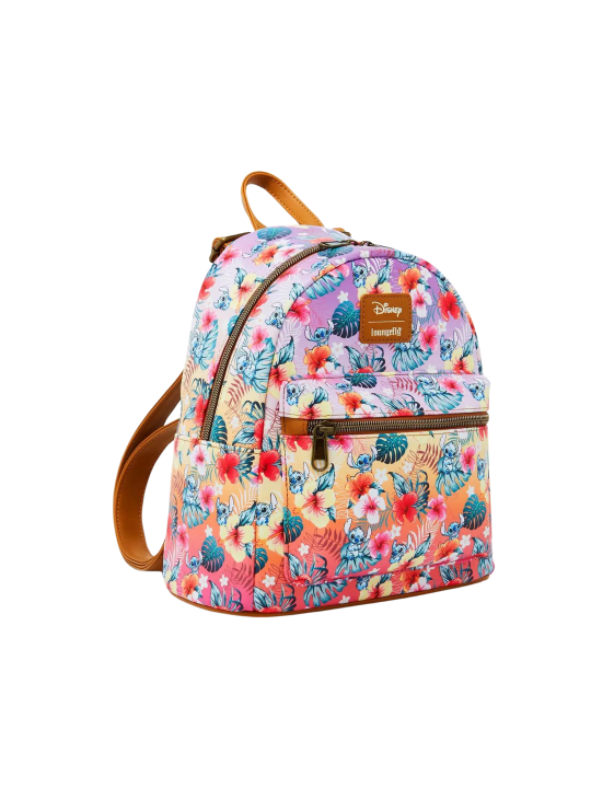 Sac à dos Tropical flowers Stitch LOUNGEFLY