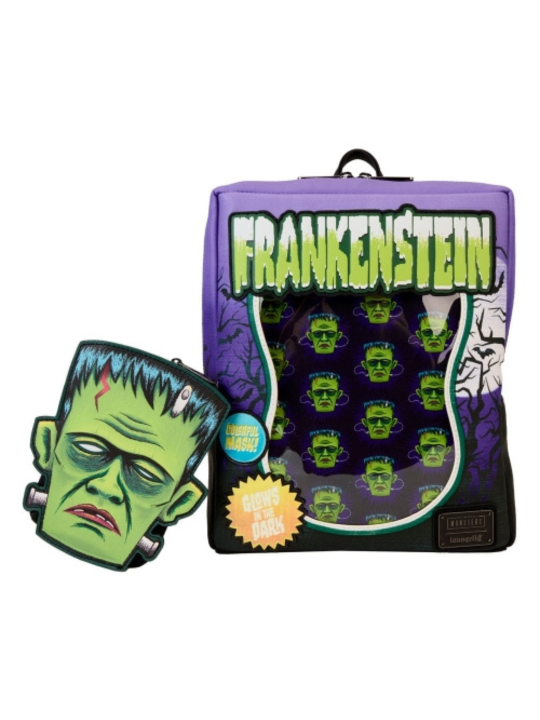 Sac à dos Frankenstein néon mask LOUNGEFLY